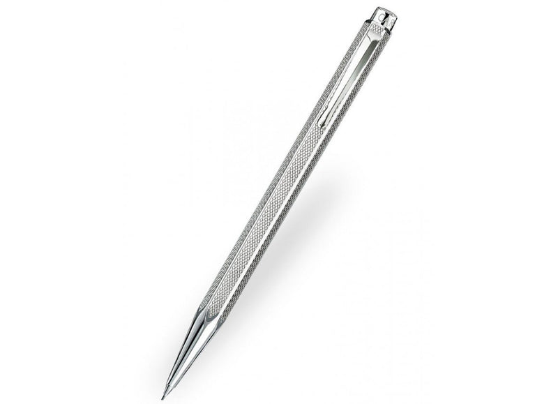 Caran D' Ache Retro Ecridor Silver Plated/Rhodium Coat 0.5mm Pencil, Large Engraving Space (0004.496) by Caran d'Ache