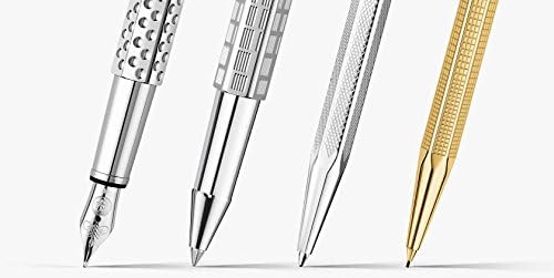 Caran D' Ache Retro Ecridor Silver Plated/Rhodium Coat 0.5mm Pencil, Large Engraving Space (0004.496) by Caran d'Ache