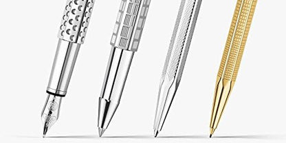 Caran D' Ache Retro Ecridor Silver Plated/Rhodium Coat 0.5mm Pencil, Large Engraving Space (0004.496) by Caran d'Ache