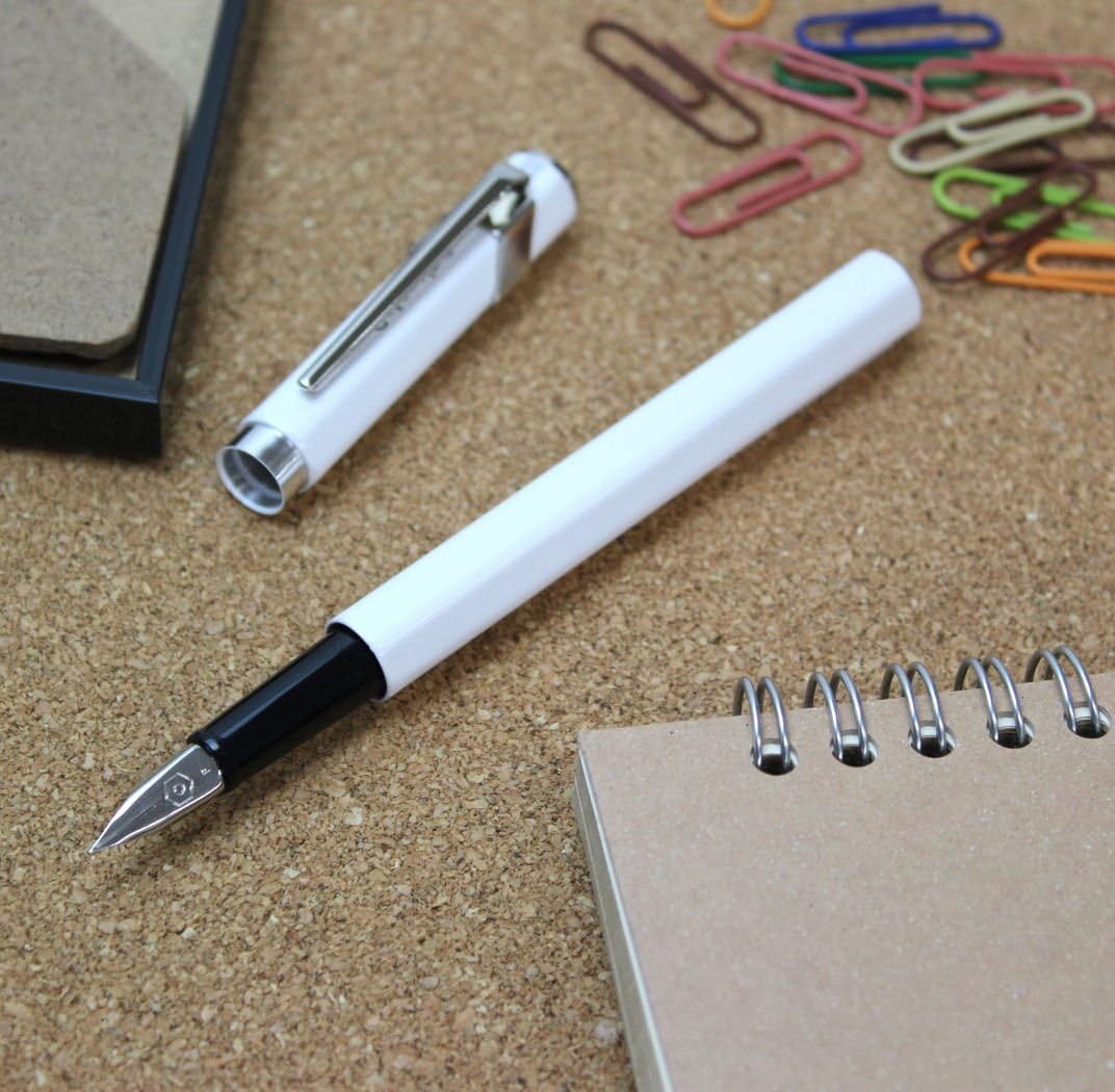 Caran d'Ache 849 EF Metal Fountain Pen - White