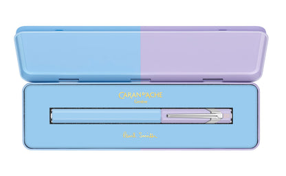 Caran d'Ache Paul Smith V4 - Pluma estilográfica, azul cielo/lavanda, fina