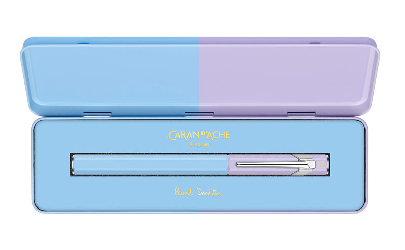Caran d'Ache Paul Smith V4 - Pluma estilográfica, azul cielo/lavanda, fina