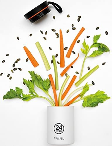 24Bottles Fill & Go Water Bottle Accessory, Unisex, Black (Black), One Size