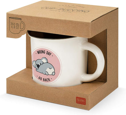 Legami Koala Cup-Puccino Cup, Bone China, Multicolor