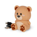 Legami - Wireless Speaker with Stand, The Sound of Cuteness, Teddy Bear Theme, Rechargeable, USB Cable Included, Can be Used as a Mobile Phone Holder, 6 x 8 x 5 cm