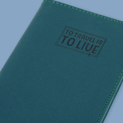 Legami - Petrol Blue Passport Holder, Passport Holder Wallet for Travel, Passport Case, 1 Passport Pocket, 4 Card Pockets, RFID Protection, 10.5 x 14 x 1 cm, Blue, S, Casual