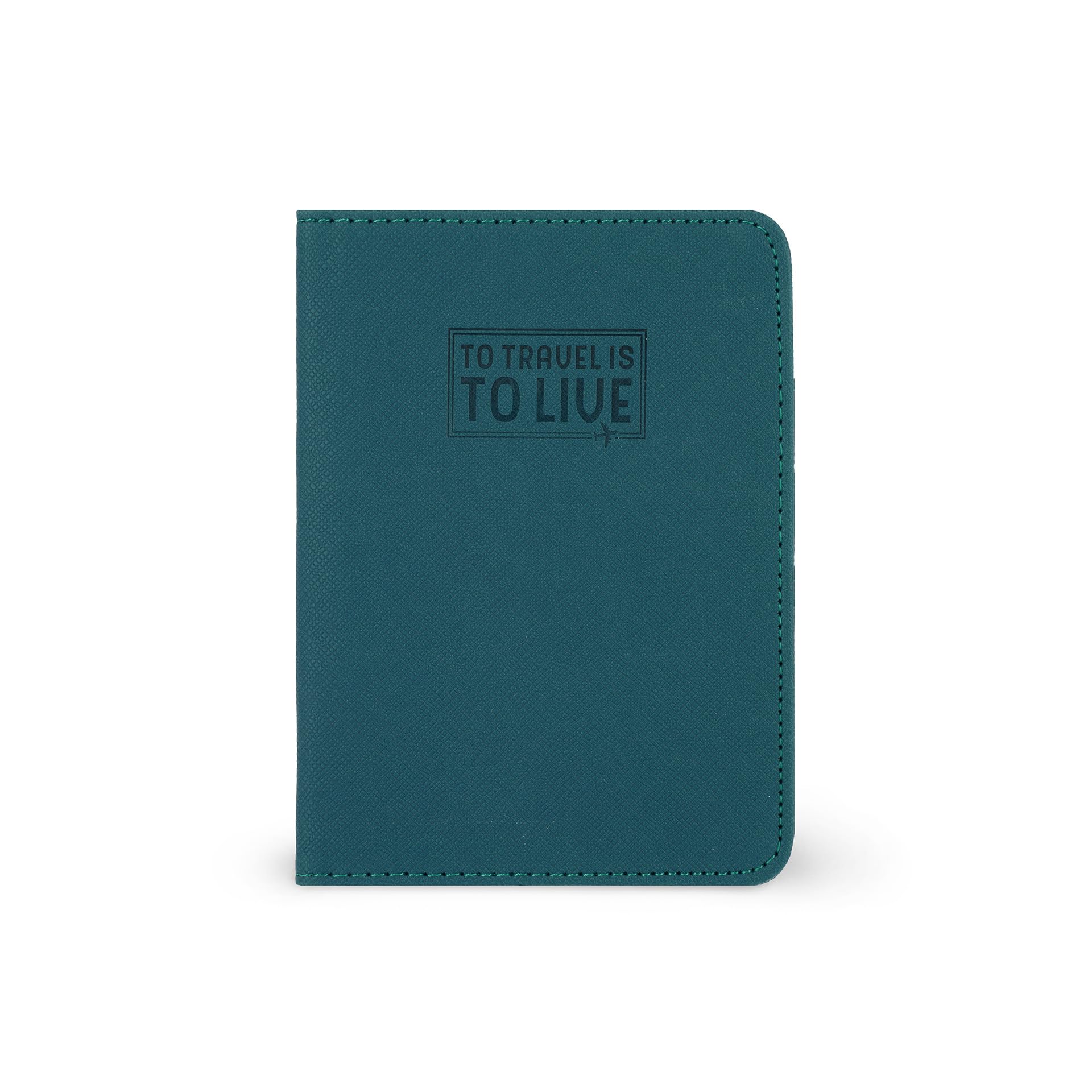 Legami - Petrol Blue Passport Holder, Passport Holder Wallet for Travel, Passport Case, 1 Passport Pocket, 4 Card Pockets, RFID Protection, 10.5 x 14 x 1 cm, Blue, S, Casual