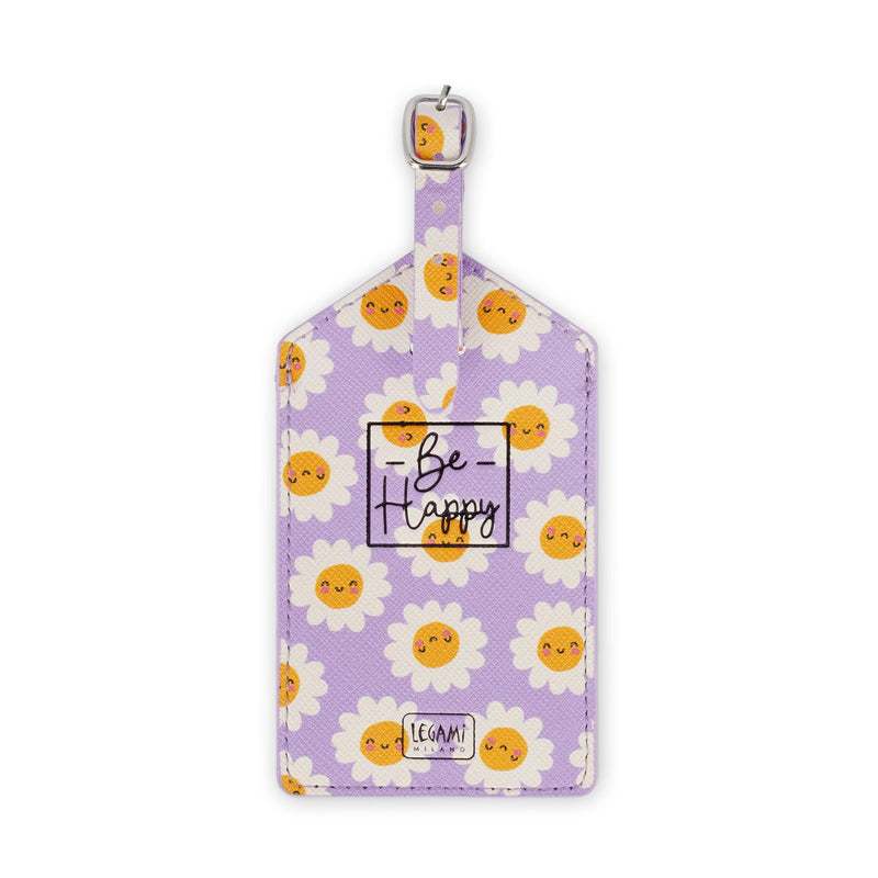 Legami - Luggage Tag, Luggage Tag for Suitcase, Accessory for Airplane Cruise Train, Luggage Tag for Data Protection in PU Leather and Microfibre