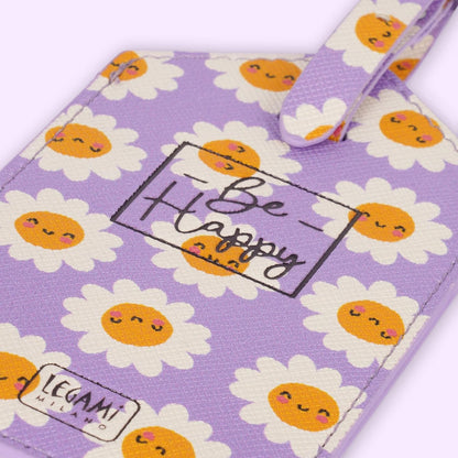 Legami - Luggage Tag, Luggage Tag for Suitcase, Accessory for Airplane Cruise Train, Luggage Tag for Data Protection in PU Leather and Microfibre