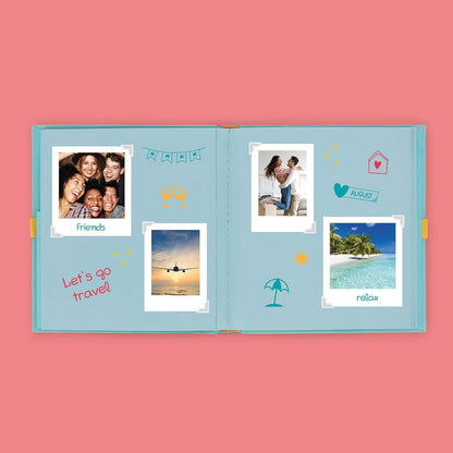 Legami - Best Moments Ever Photo Album, Photo Album of Memories, Photo Frame with 40 Pages, Bound Scrapbook and Ribbon Closure, Gift Idea, Instant Photo, Standard Photo 10 x 15 cm