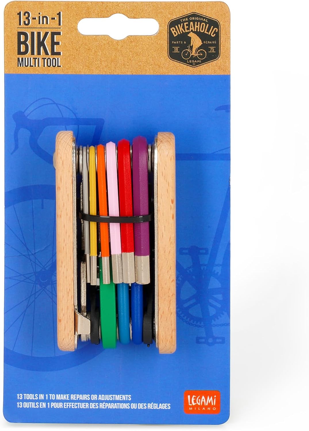 LEGAMI Uni - Adult Kit Riparazione Bicicletta Bicycle Repair Kit, Brown, S