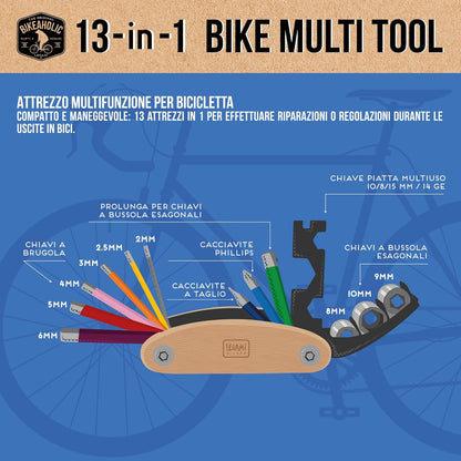 LEGAMI Uni - Adult Kit Riparazione Bicicletta Bicycle Repair Kit, Brown, S