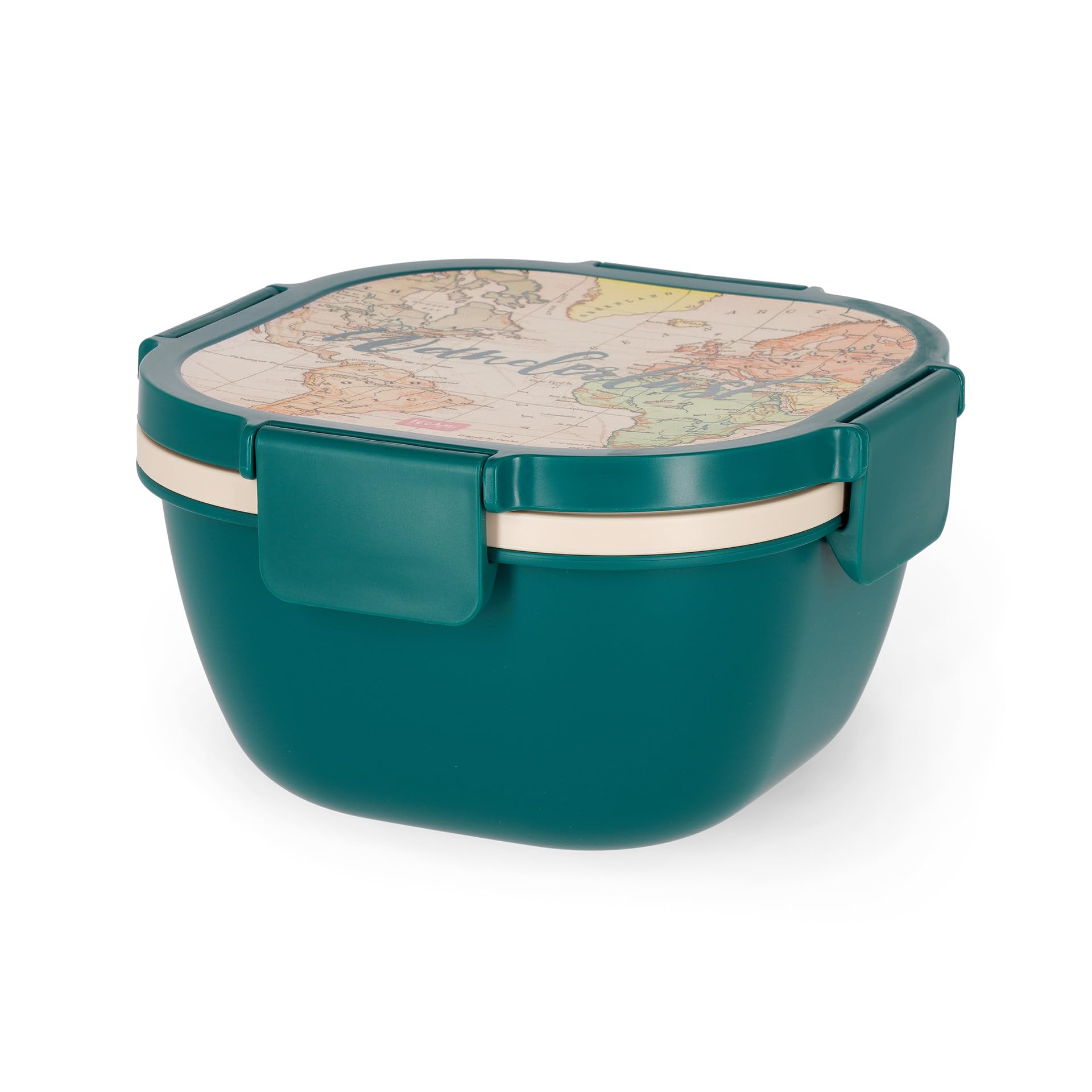 LEGAMI LBS0001 Lunch Box, Polypropylene, Silicone, polyethylene, Green