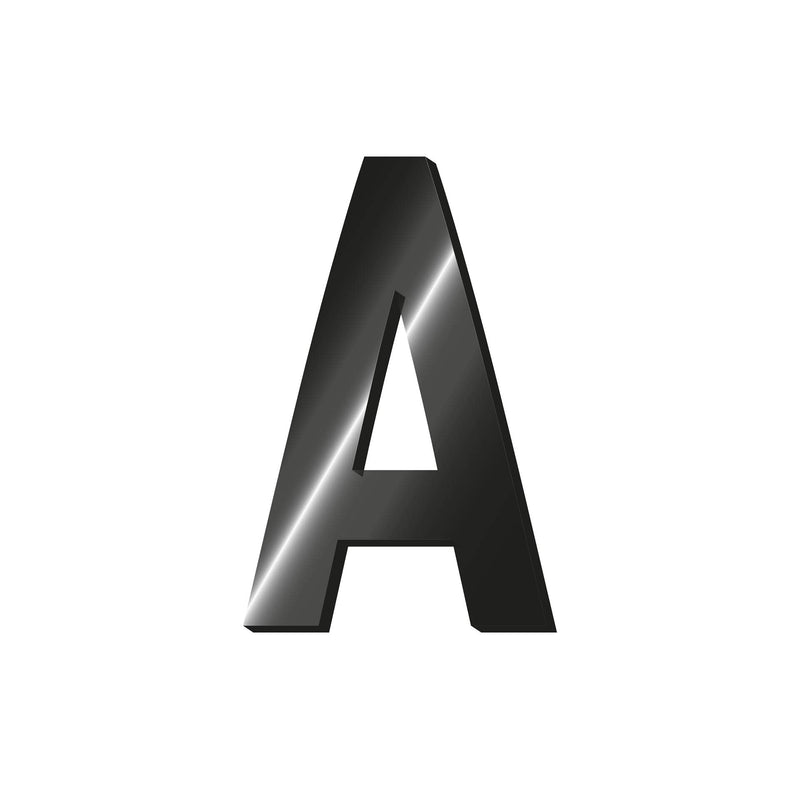 Legami - Adhesive Letter Metal, My Initial, Letter A, L MAX 2,5 cm, H 2,5 cm, Customize Your Accessories, Disposable