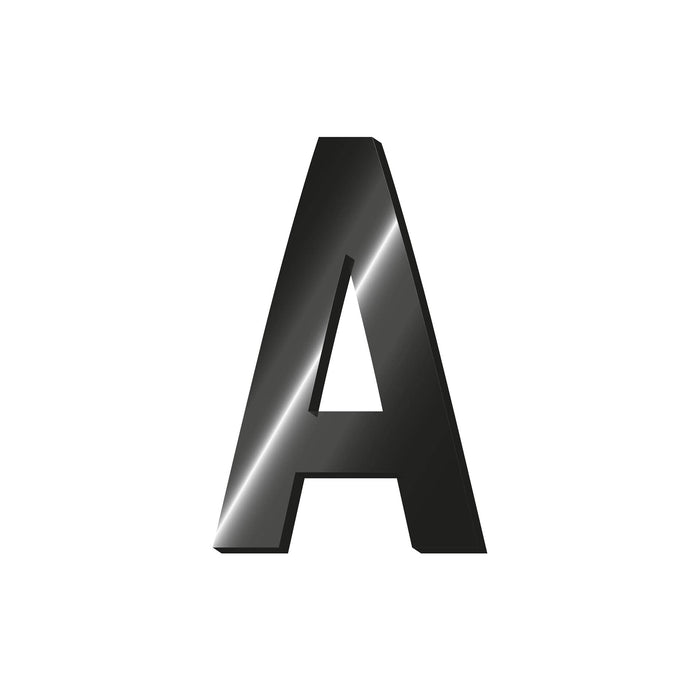 Legami - Adhesive Letter Metal, My Initial, Letter A, L MAX 2,5 cm, H 2,5 cm, Customize Your Accessories, Disposable