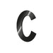 Legami My Initial - Adhesive Metal Letter - C