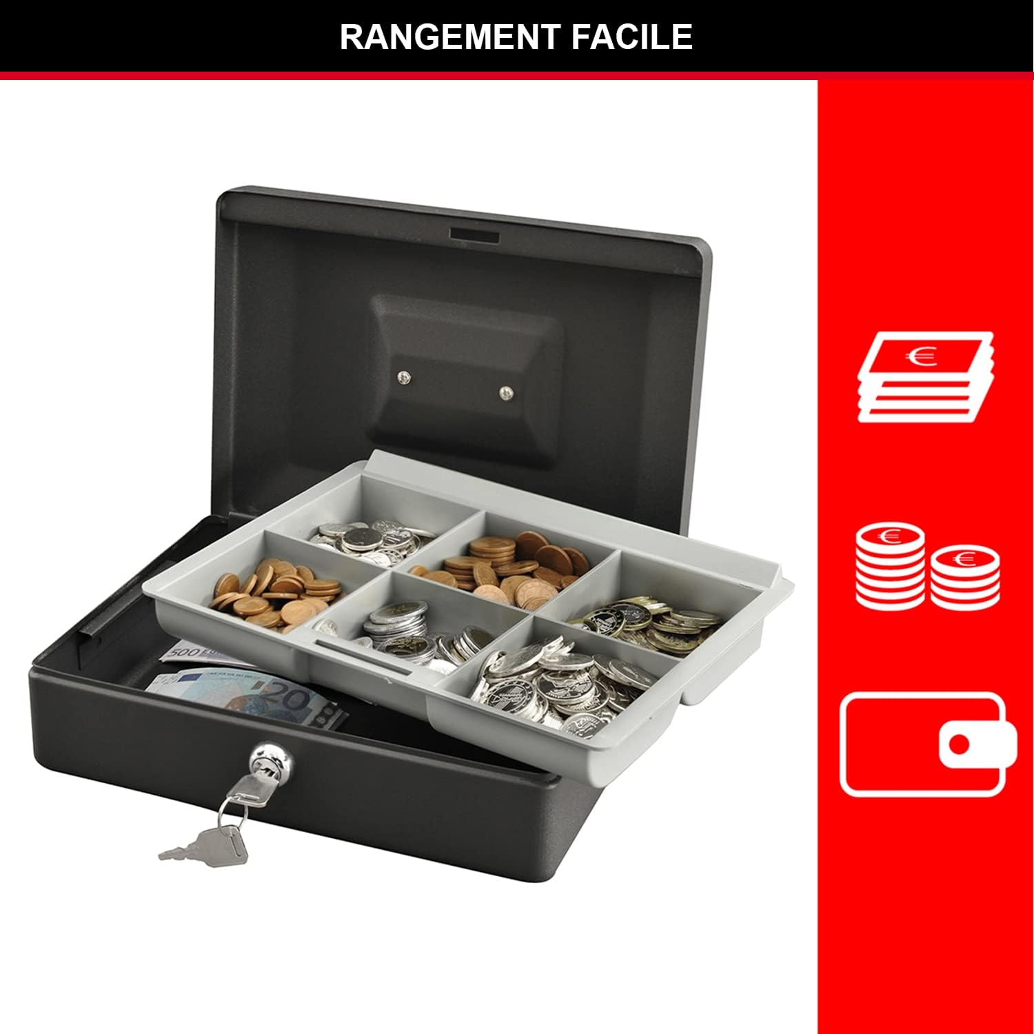 Master Lock Small Cash Box Key Lock