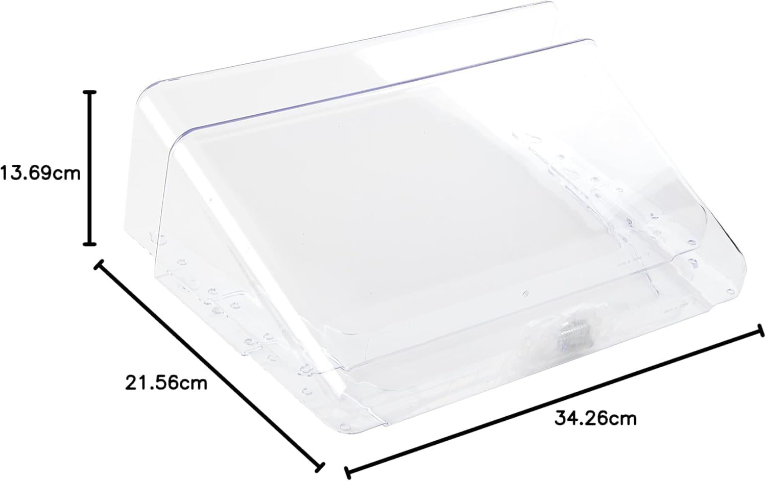 Deflecto - Clear Acrylic Wall Mounted A4 Unbreakable Docupocket Stackable Literature File Holder, Pack of 3 Plastic Document Holders - Transparent, Clear
