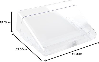 Deflecto - Clear Acrylic Wall Mounted A4 Unbreakable Docupocket Stackable Literature File Holder, Pack of 3 Plastic Document Holders - Transparent, Clear