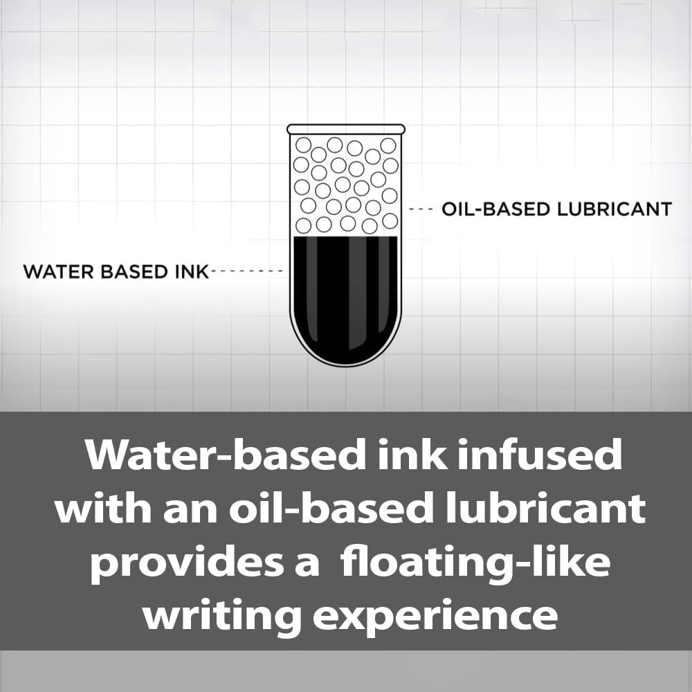Pentel Floatune R/Ball 0.8 Blk Pk12