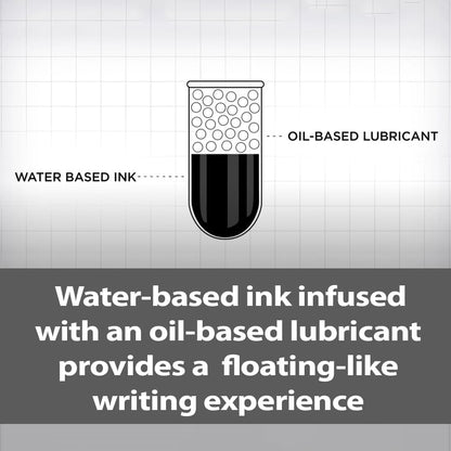 Pentel Floatune R/Ball 0.8 Blk Pk12