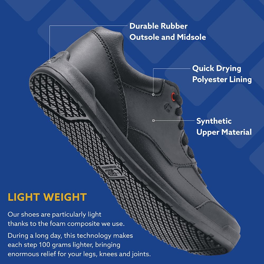 Shoes for Crews, Schuhe Damen mit Rutschfester Außensohle, Wasserabweisende und Federleichte Damenschuhe (Modell: Liberty ECO/Liberty)