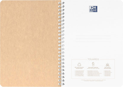 Oxford 5 x A5 Spiral Notebook Ruled Good for the Environment 90 Sheets