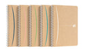 Oxford 5 x A5 Spiral Notebook Ruled Good for the Environment 90 Sheets