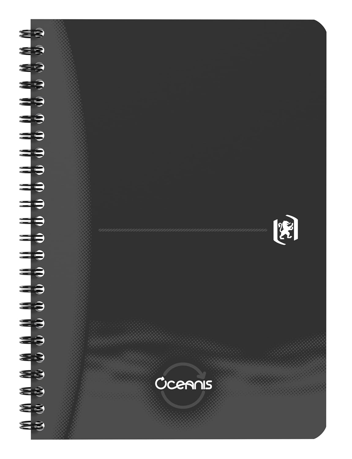 Oxford Oceanis - Cuaderno de espiral (A5, 5 unidades, plástico reciclado del mar, 180 páginas, 5 colores)