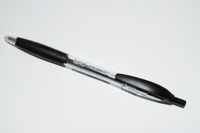Binigrafo bic Atlantis Black Retractile Ink Oil Tip 1 mm (12 pc.