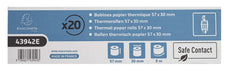 Exacompta - Ref 43942E - Safe Contact Credit Card Machine Rolls - 57mm Wide x 30mm Diameter x 9m in Length, Phenol Free, FSC-Certified Paper - Pack of 20