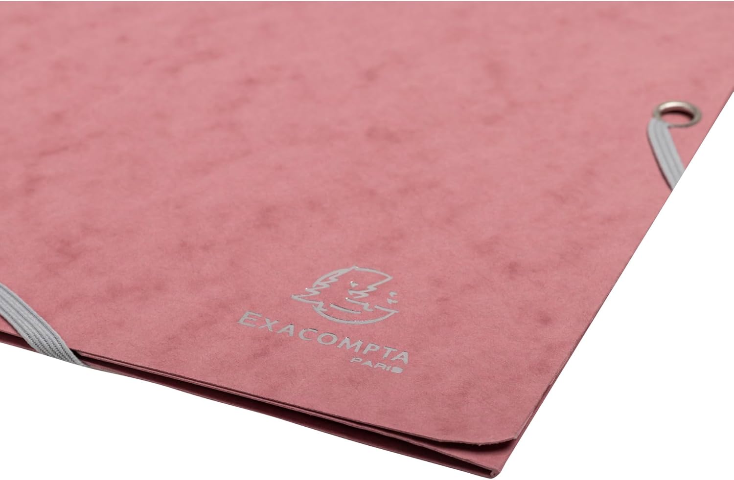 Exacompta - Ref 55270E - Pack of 4 Skandi Elastic folders - 3 Flap Pockets - in Glossy Card 400 g/m2 - Size 24 x 32 cm for A4 documents - Assorted Colours