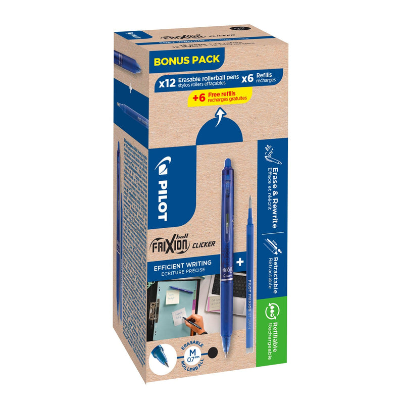 FriXion Ball Click 0.7 BL 12Pens+Refills
