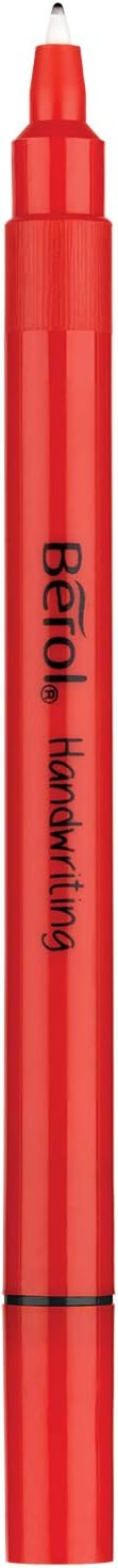 Berol Handwriting Pens, Round Shape, Washable Black Ink, Bright Barrels, Tub of 42