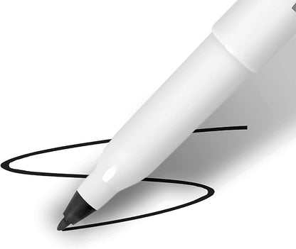 Berol Dry Wipe Whiteboard Marker Pens | Fine Tip | Black Low-Odour Ink | 12 Dry Erase Markers