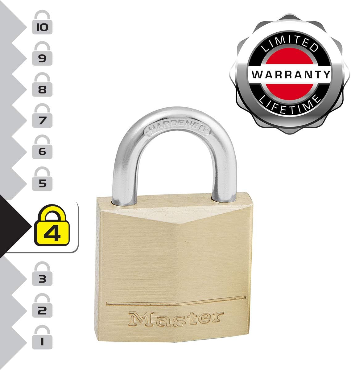 Master Lock 30Mm Brass Padlock Pk2