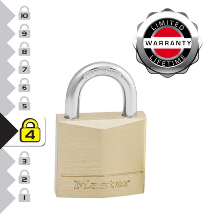 Master Lock 30Mm Brass Padlock Pk2