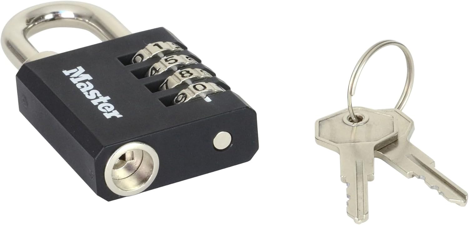 Master Lock Comb Padl +Override Key