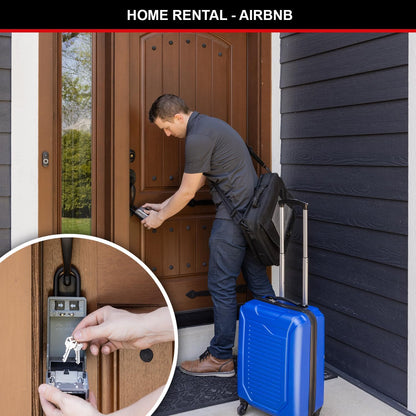 Master Lock 5480EURD Key Safe with New Innovative Design, Shackle, Large Capacity, High Security, Grey, Extra Large
