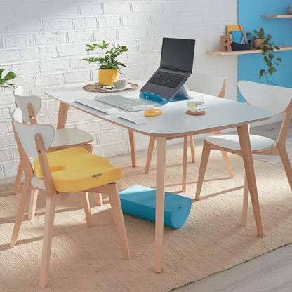Leitz Desk Foot Rest, Adjustable Leg & Knee Support, Suitable For The Home Office, Relieves Shoulder & Back Ache, Made From Foam With A Fabric Cover, Ergo Cosy Range, Velvet Grey, 53710089