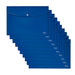Leitz Recycle Document Wallet, 60 A4 Sheet Filing Capacity, Button Closure Organiser File, Lightweight Plastic Travel Folder, 100% Recyclable, CO2 Neutral, Eco Friendly, Recycle Range, Blue, 46780035