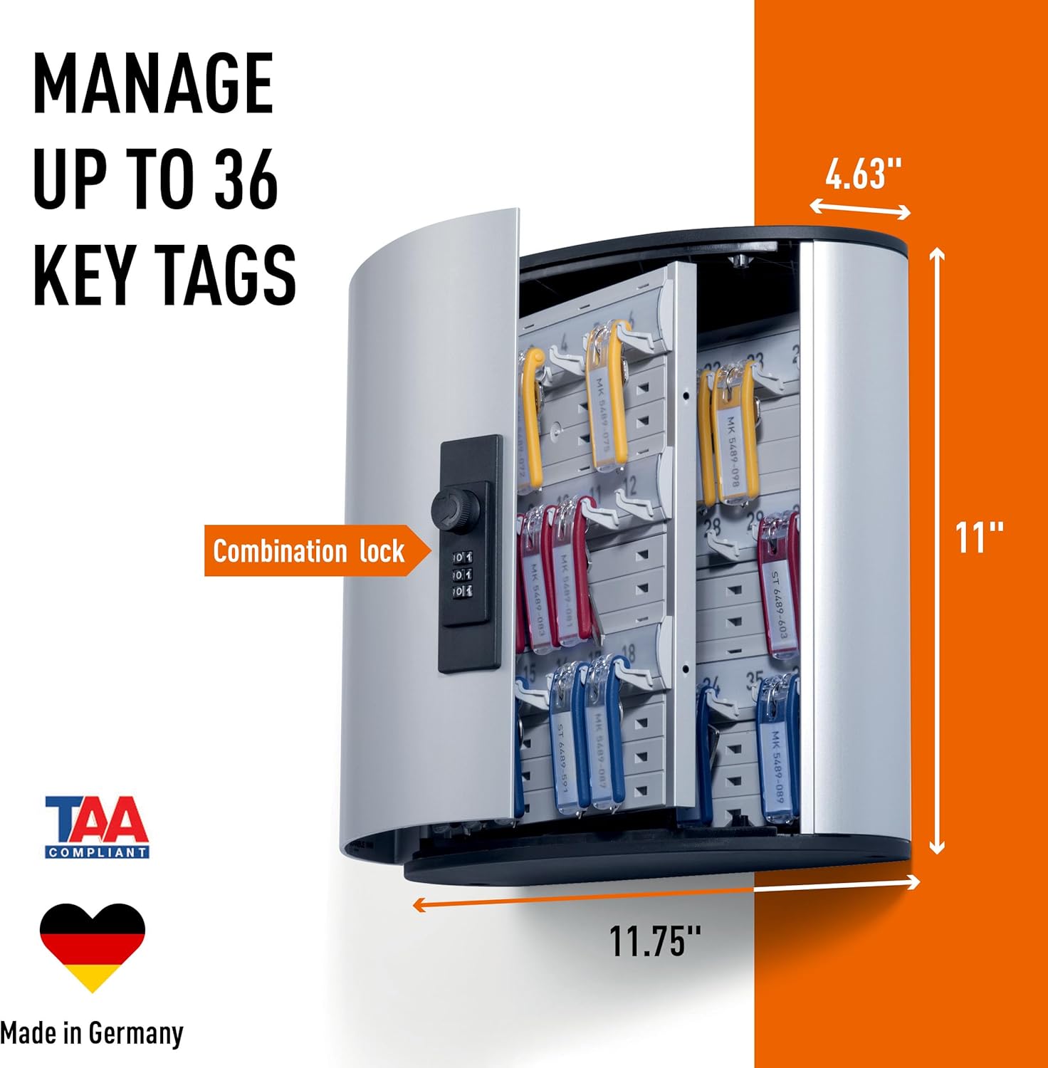 Durable Combination Key Safe 36 Keys