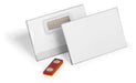 Durable Click Fold Name Badge - 54 x 90mm with Magnet - Anti-Twist - Made from Polypropylene - Pack of 25 - Transparent - Perfect for Events & Exhibitions