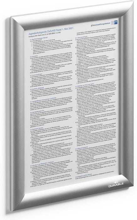 Durable Snap Frame Aluminium A4