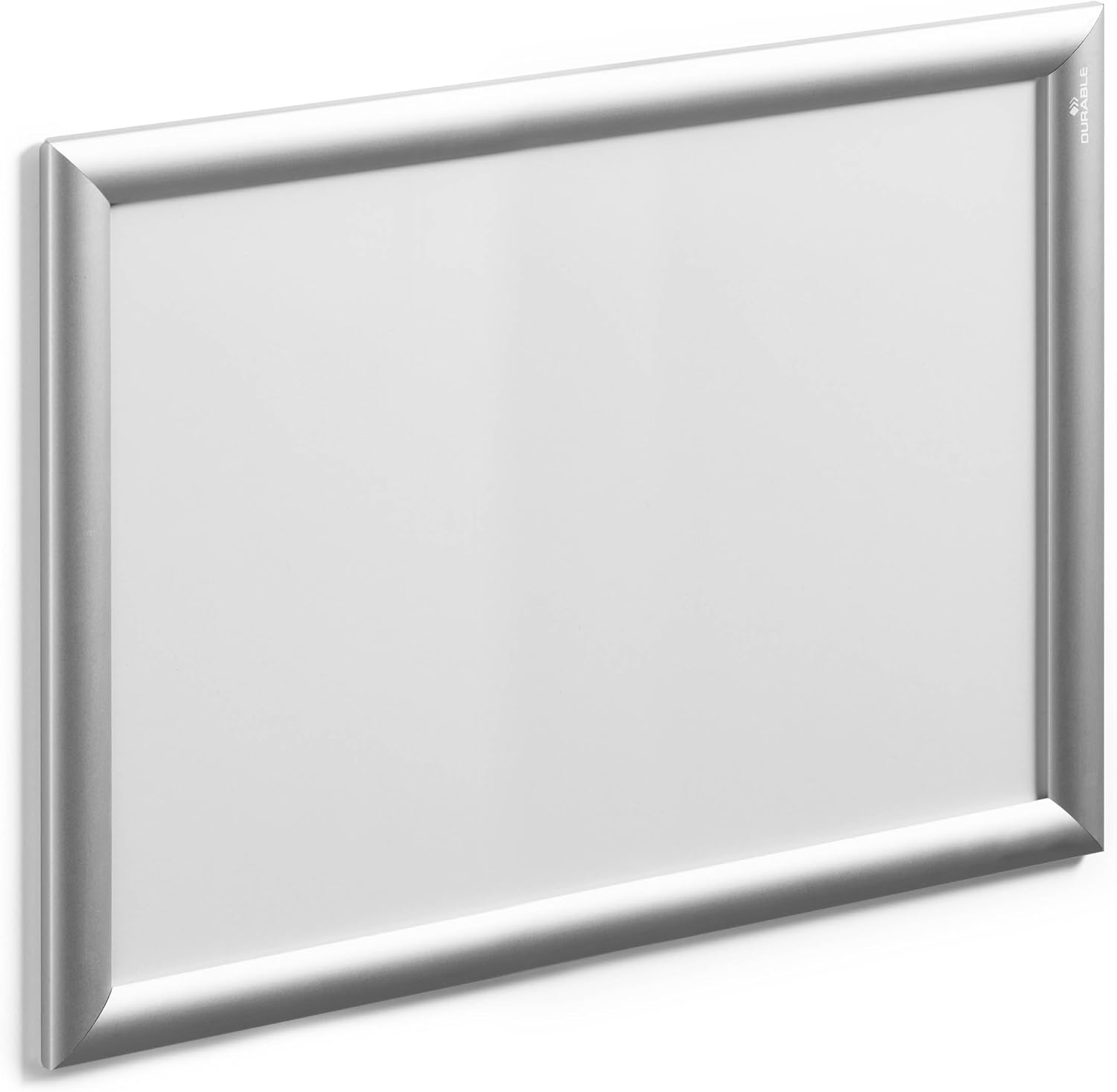 Durable A3 Aluminium Snap Frames - Wall Mounted Via Self-Adhesive Pads or Screw Set - Silver - Pack of 1 - idealfor Displaying Menus, Posters, etc