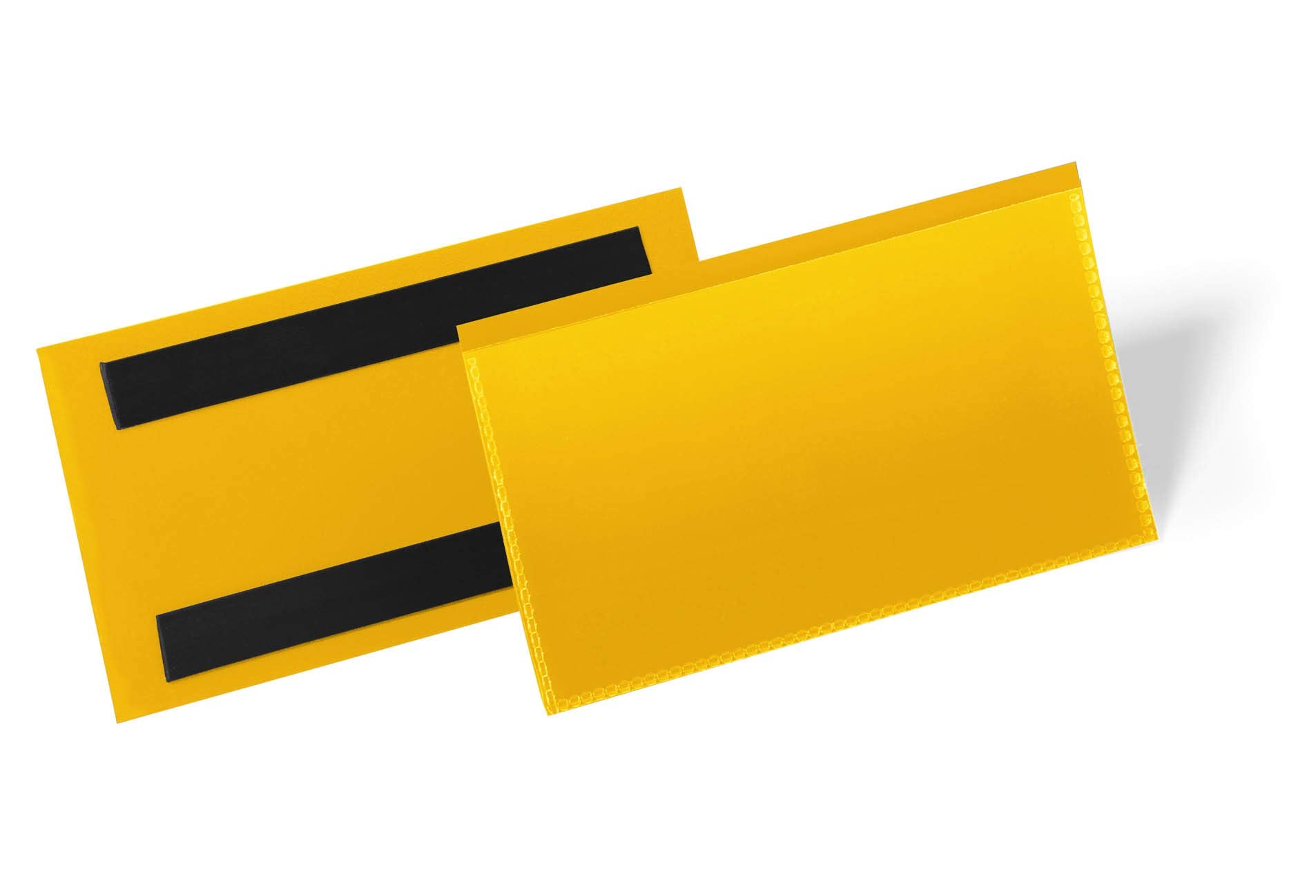 Durable 174204 Funda magnetica 150x67 mm, paquete de 50, amarillo
