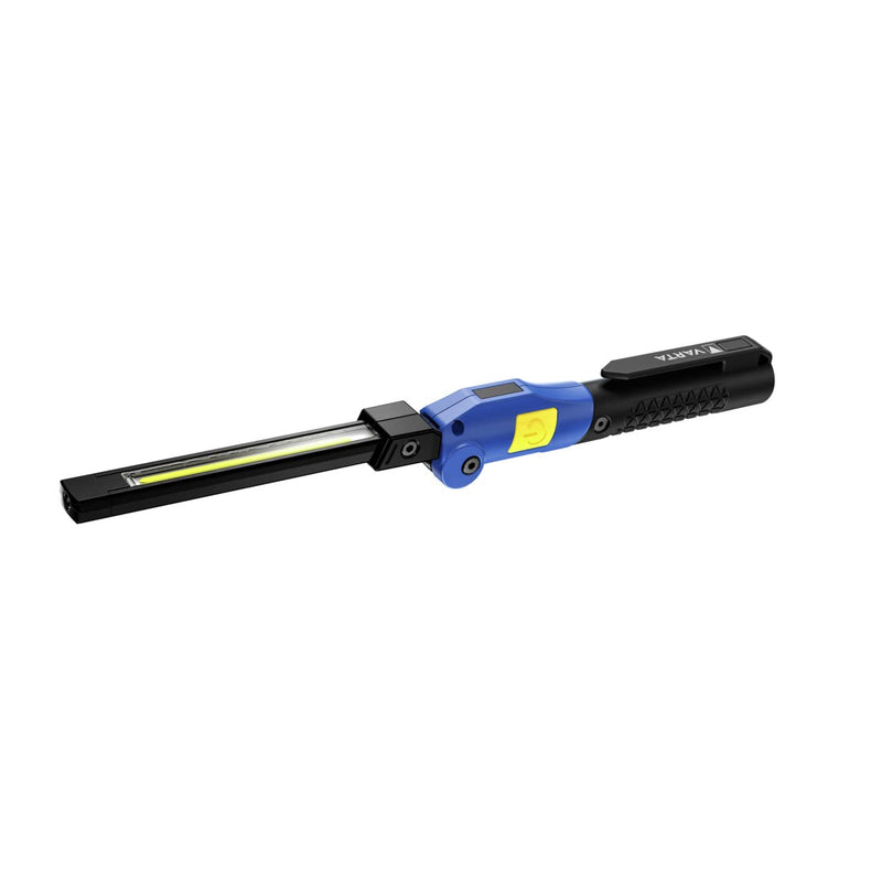 VARTA Work Flex Multifunction Light F20R (Includes UBS Type C Cable, 180° Foldable Design, Spotlight, 2X Panel Light, Magnet and Clip, IP54 Splash and Dustproof, Shockproof