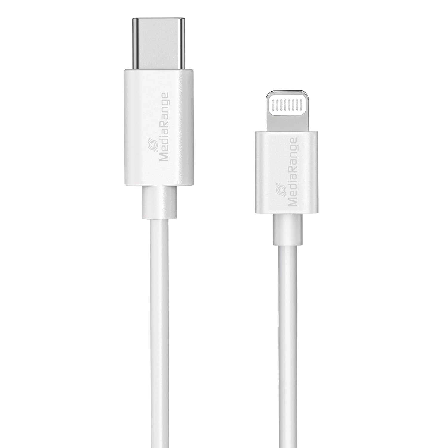 MediaRange Apple Lightning® to USB Type-C® Data & Charging Cable - 1m - White