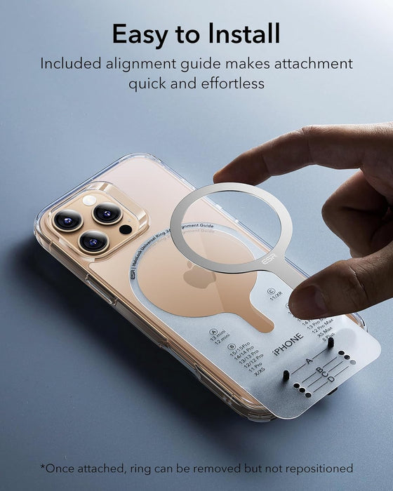 ESR for MagSafe Ring, 2-Pack Magnetic Ring, Universal MagSafe Sticker Conversion Kit for iPhone 16e/16/15/14/13/12/11/X/8 Series, Android Samsung Galaxy S24/S23/S22/S21/S20, MagSafe Accessories