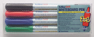 Whiteboard Pen Artline EK-541T Dual Tip (0.4mm & 1mm), 4 Colours